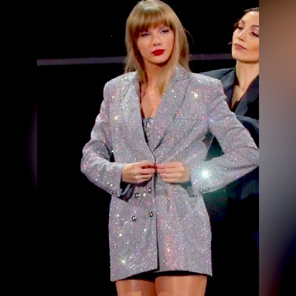 NWT JacketHub Taylor Swift Eras Tour Silver Blazer 🪩